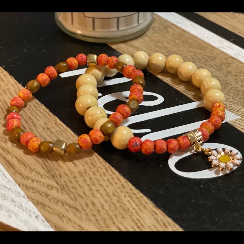 Sunset Collection-Custom finish two stack bracelet set